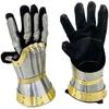 Luvas de manopla de cavaleiro de latão de aço medieval gótico romano luvas de mão armadura cavaleiro cosplay larp traje, padrão