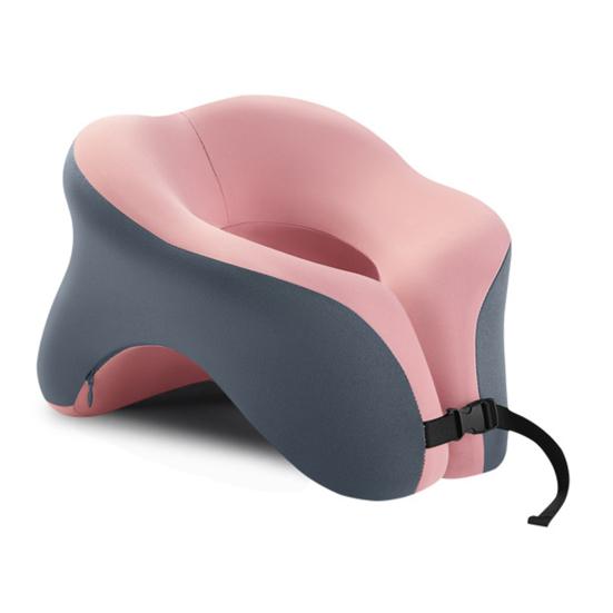 U-Shaped Neck Pillow Ergonomic Memory Foam Pillow Neck Cushion with 360 Degree Support for Travel Office Car Sleeping