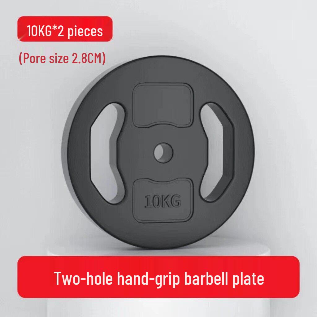 Universal Rubber-Coated Weight Plates for Home Fitness & Weightlifting