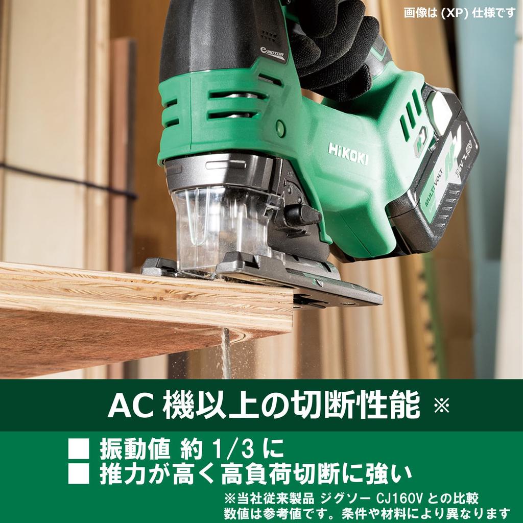 HiKOKI 36V Jigsaw CJ36DA For cutting wood, mild steel plate, stainless steel, plastic, etc. Battery, charger, and case sold separately CJ36DA(NN)