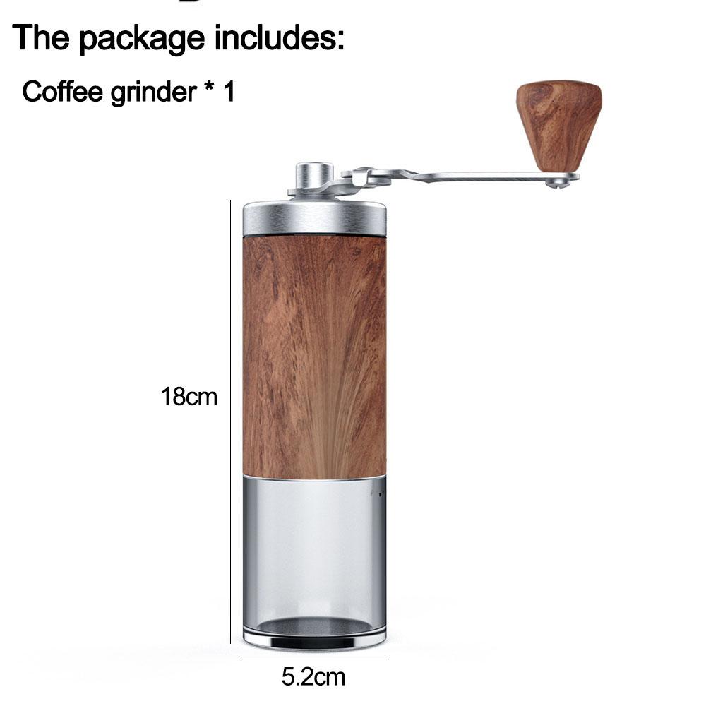 Outdoor Coffee Pot Stainless Tea Kettle Camping Tableware Wooden Handle 650ml Coffee Kettle Tea Pot Filter Cup Bean Grinder