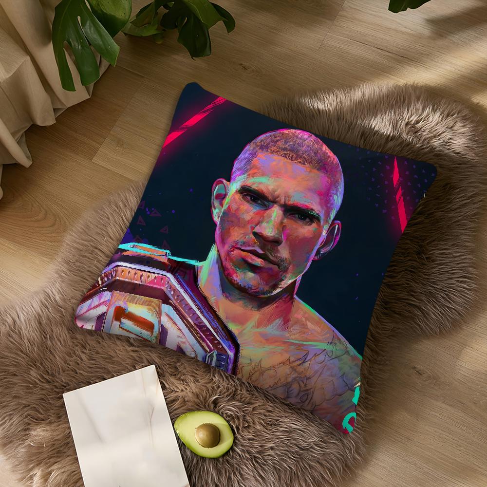 Athlet U-UFC-C Kämpfer A-Alex P-Pereira Poatan Wohnzimmer Kopfteil Büro Kissen Schlafzimmer Kissen Sofa Nickerchen Kissenbezug