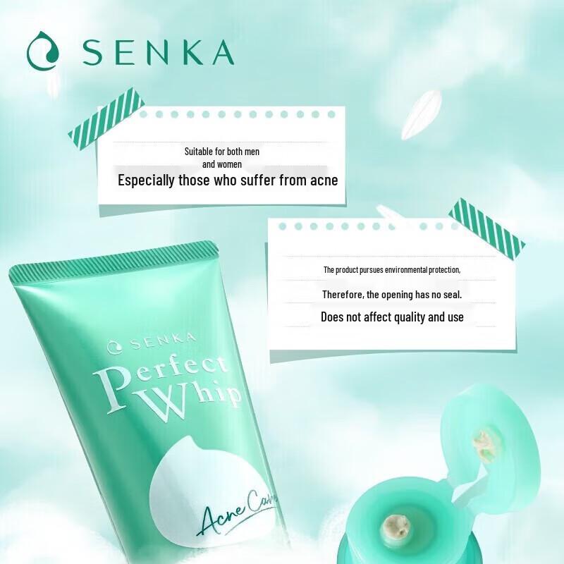Senka Silk Moisturizing Acne Care Foam Cleanser