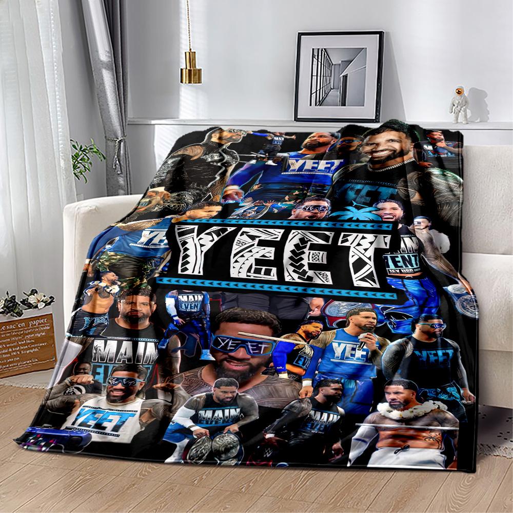 Yeet Jey Uso2 Blankets are suitable for living rooms,making them an ideal choice for outdoor travel and gifts.