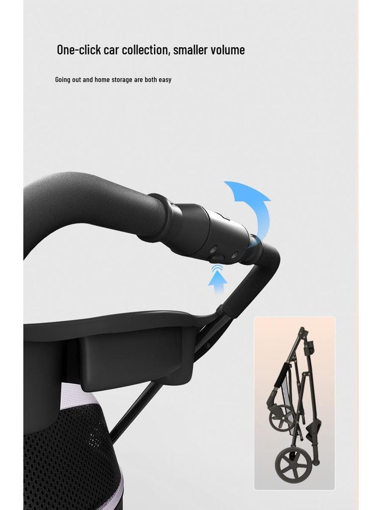 Pet Stroller with Universal Wheels and Rain Cover for Small Dogs