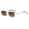 JYL TS Men's Rimless Metal-Temple - Small-Frame UV-Protective Shades WF-5G260