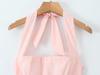 2025 European-Style Women's Autumn Halter Mesh Dress