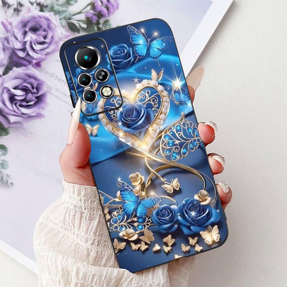 New Design Phone Case For Infinix Note 11 Pro 11S X697 X698 X663 Black Silicone Soft Back Cover For Infinix Note11 11S 11Pro