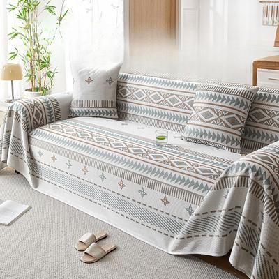Cool Ice Silk Sofa Cover Towel Full Covered Anti-Slip Sofa Cover Bohemian Sofa Cushion