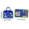 Educational Children's travel toy felt activity quiet busy board, an sensory learning book for basic dressing hand movements