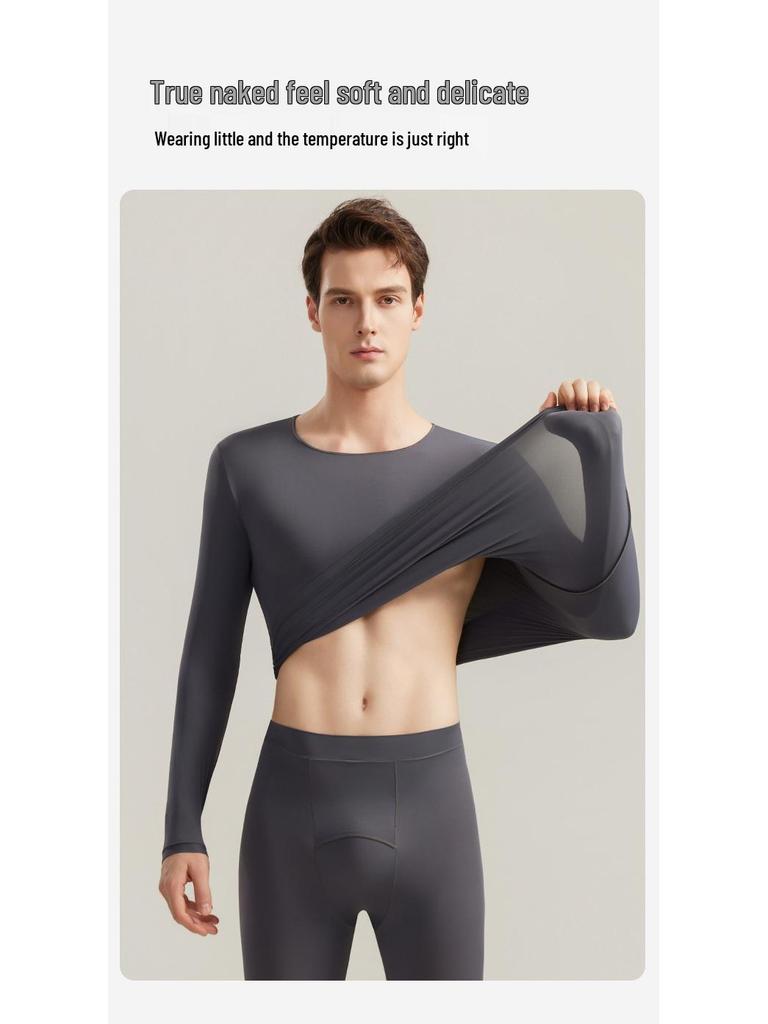 Herren Ultradünnes Warmes Unterwäsche-Set mit Hyaluronsäure Basisschicht für Herbst/Winter