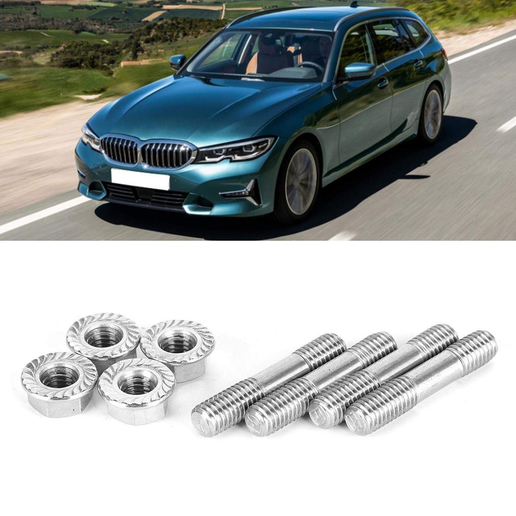Exhaust Manifold Bolt Exhaust Bolt Nut Exhaust System Stud Nut M8 x 1.25mm Exterior Bolt Parts