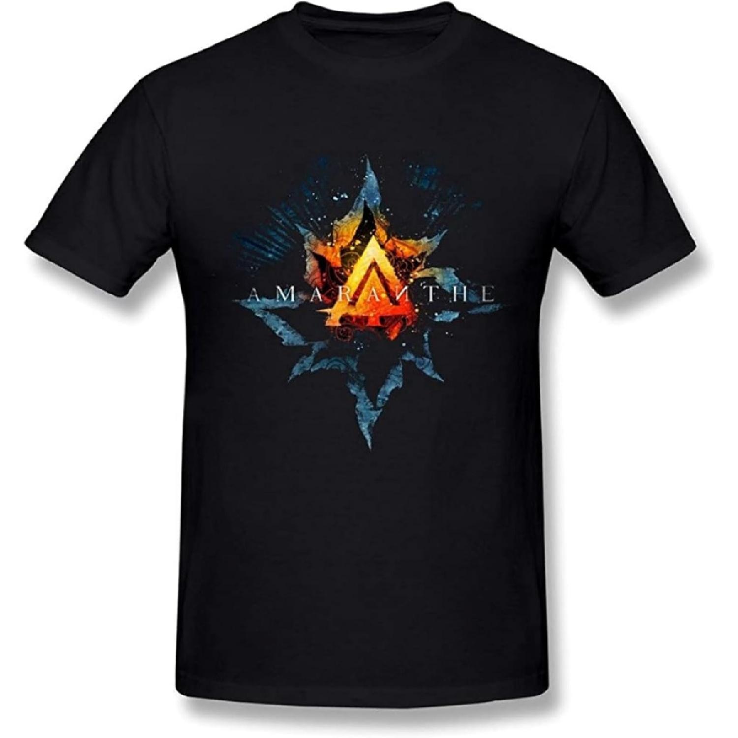 NOTEE Men s Amaranthe Death Metal Logo T Shirt T-Shirts Black S