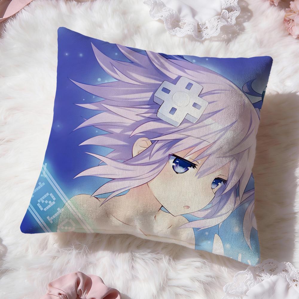 h-Hyperdimension Neptunias Cushion Cover Premium Comfort Reversible Pillow Cove -Two In One Design for Any Room & Car Interior
