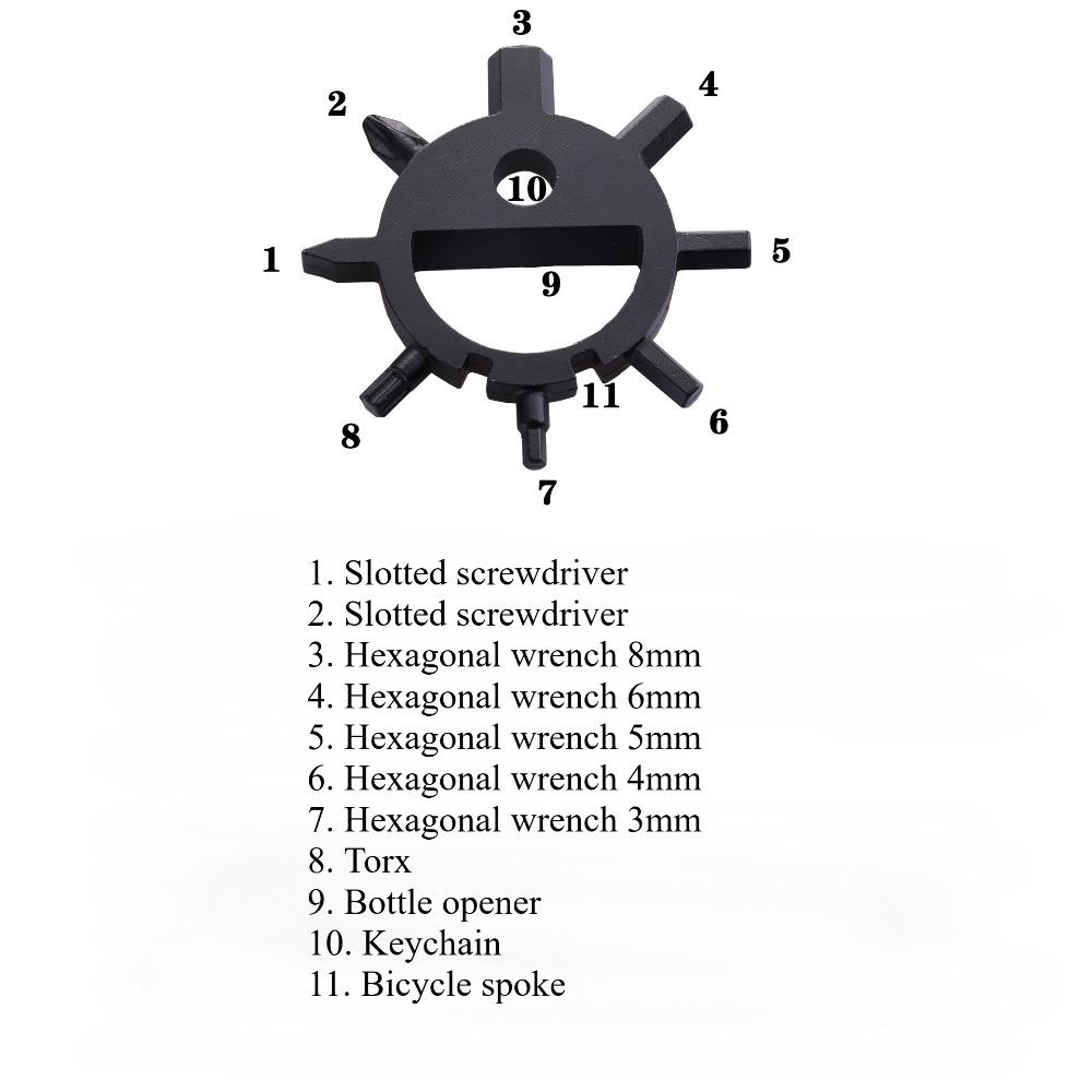 2 stycken, multifunktionell snöflingsnyckel, utomhus, julklapp, EDC litet verktygskort, mångsidig