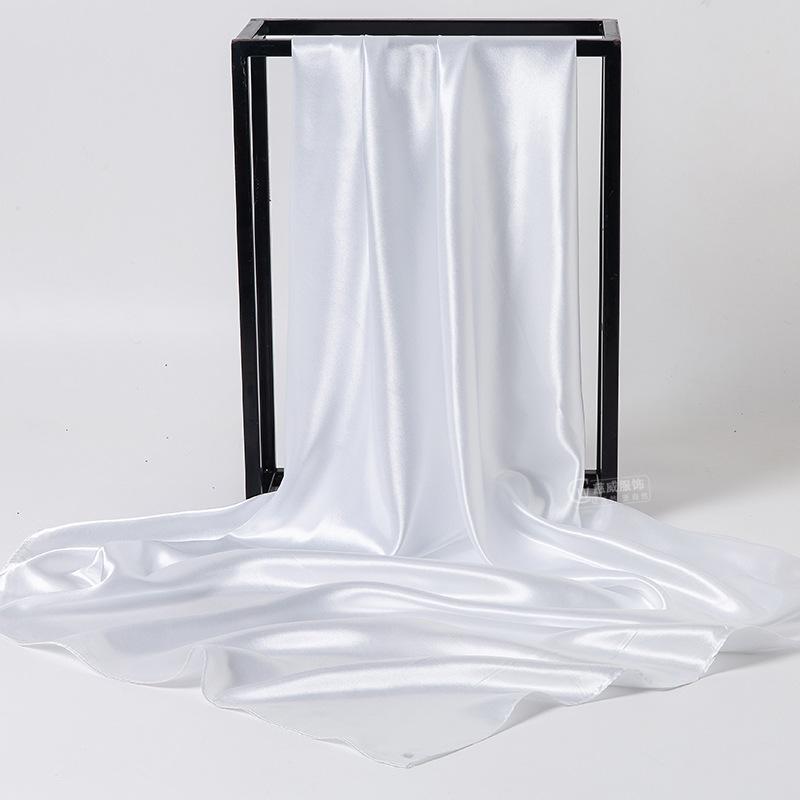 Spring/Summer New Women'S Silk Scarf 90 * 90cm Simulated Silk Twill Square Scarf Fashion Printed Large Square Scarf Professional Scarf