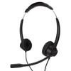 Binaurales 3,5-mm-Business-Headset Doppelseitiges Headset mit HD-Stereo-Sound für Konferenzgespräche, Callcenter, Online-Kurse