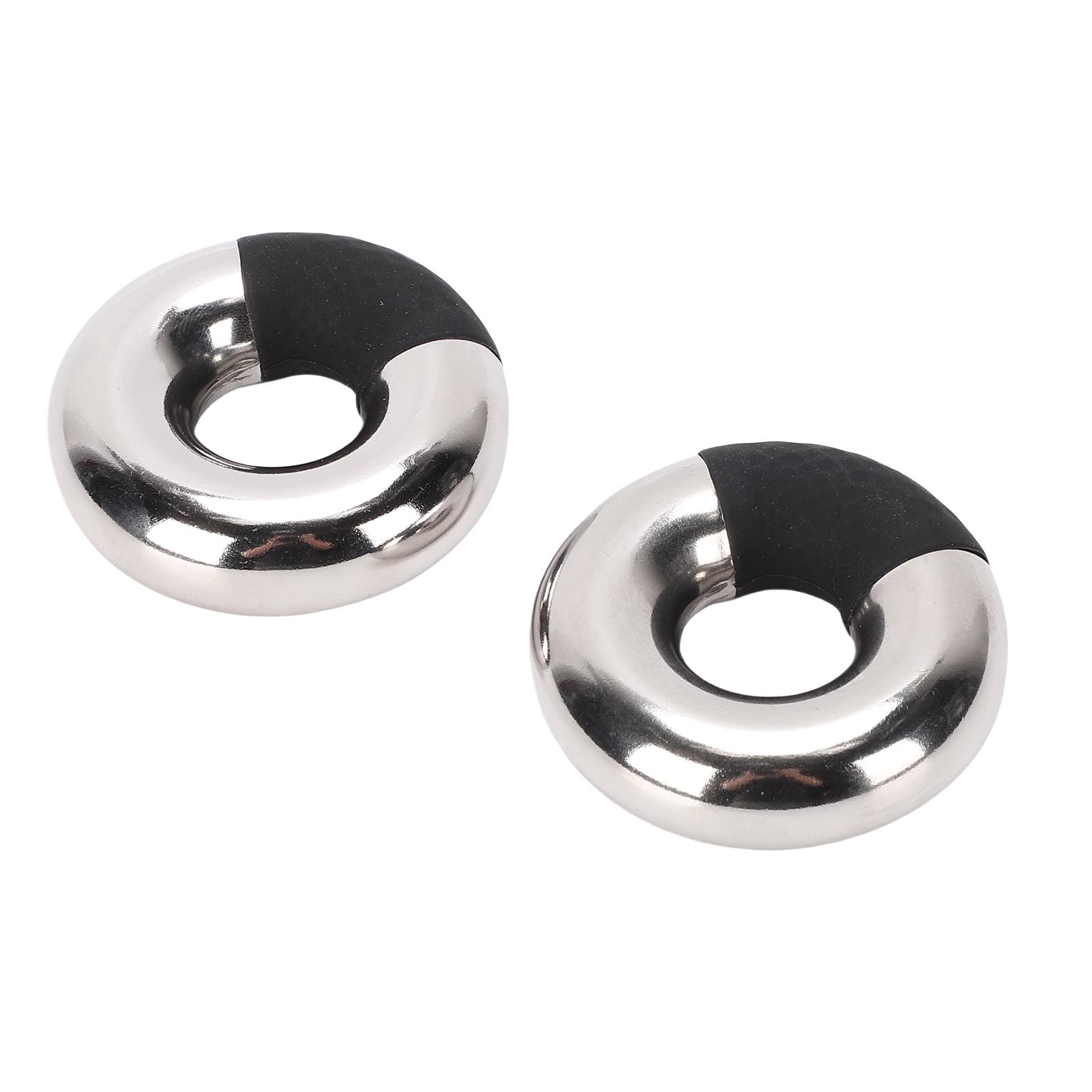 

1 Pair Cooling Eye Pad Skin Care Reusable Unbreakable 304 Stainless Steel Eye Mask Black for Home Use