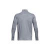 Under Armour Solid Color Stand Collar Half Zip Long Sleeve Raglan American Vintage T-Shirt Men Tops 1379288-035