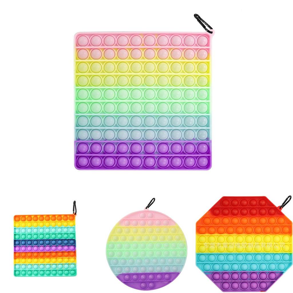 20cm Big Pop It Fidget Toy Colorful Squishy Stress Reliever For Kids And Adults