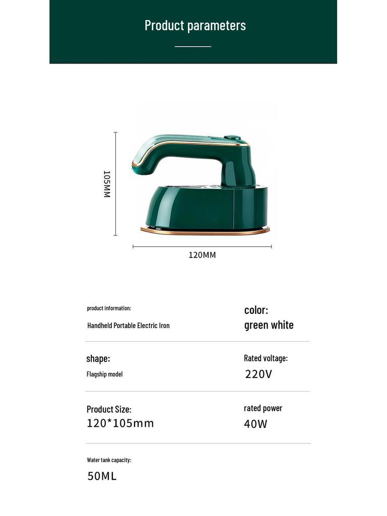Compact Portable Folding Iron: Handheld, Travel-Friendly, Mini Electric for Home & Travel