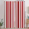 Tende Stampate a Strisce Rosse Bianche Trasparenti Materiale di Qualità Design Stile Nautico Casa Con Set di 2 Tende in Poliestere Lavabile