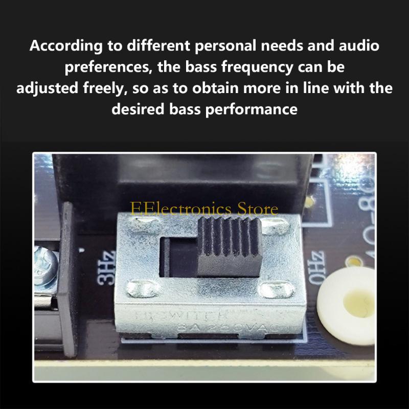 B03C 1500W Adjustable Subwoofer Speakers  requency Divider Bass Crossover Filter