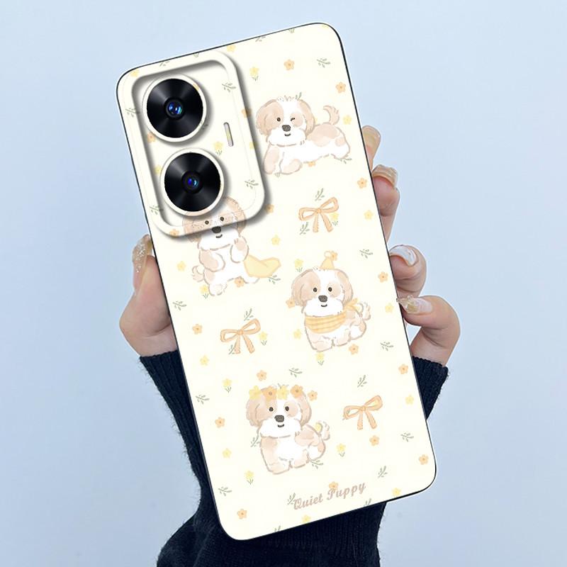 Hülle für Realme C55 NFC Realme C55 4G Narzo N55 2023 Handyhülle Süßer Panda Süße Mädchen Katzen Weiches Silikon Stoßfeste Abdeckung