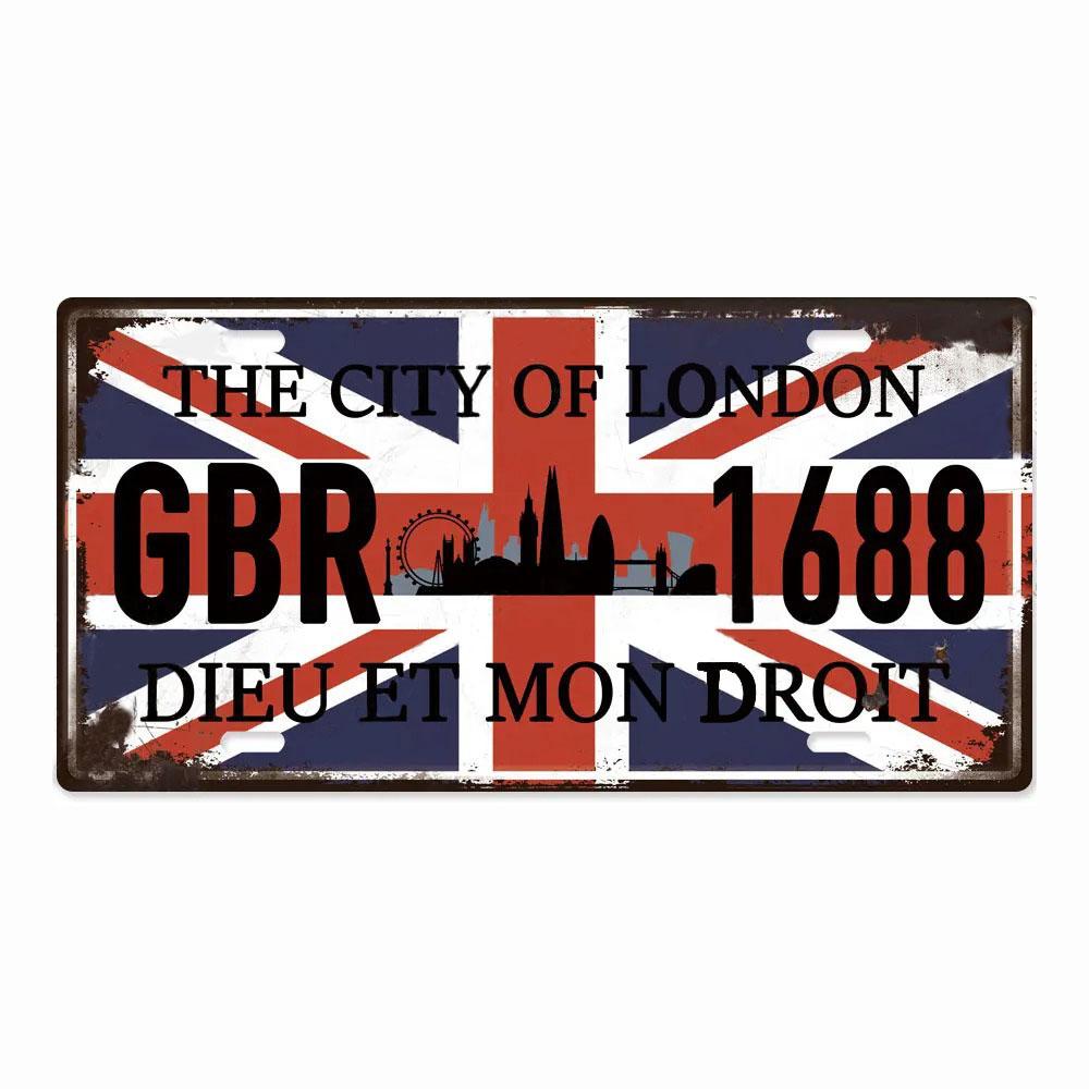 Country Posters Metal Signs Licenses Plate Plaque Metal Vintage Tin Sign Wall Decor for Man Cave Bar Home