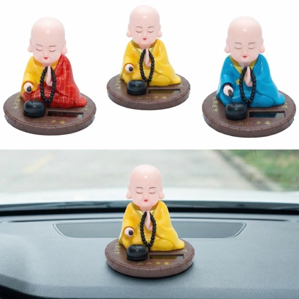 Andächtige Gebetsklopfende Holzfisch-Spielzeuge Nickende Desktop-Buddha-Statue Geschenke