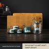 Portable Ceramic Travel Tea Set Gift Box
