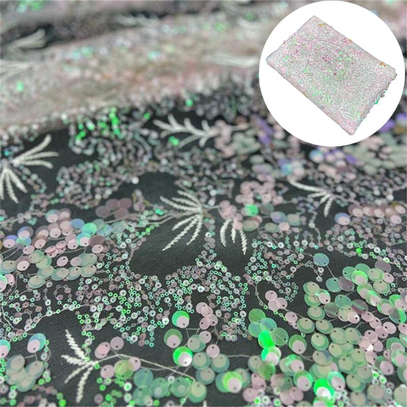 Beads Sequined High Quality DIY Fabric Pink Branches 9mm