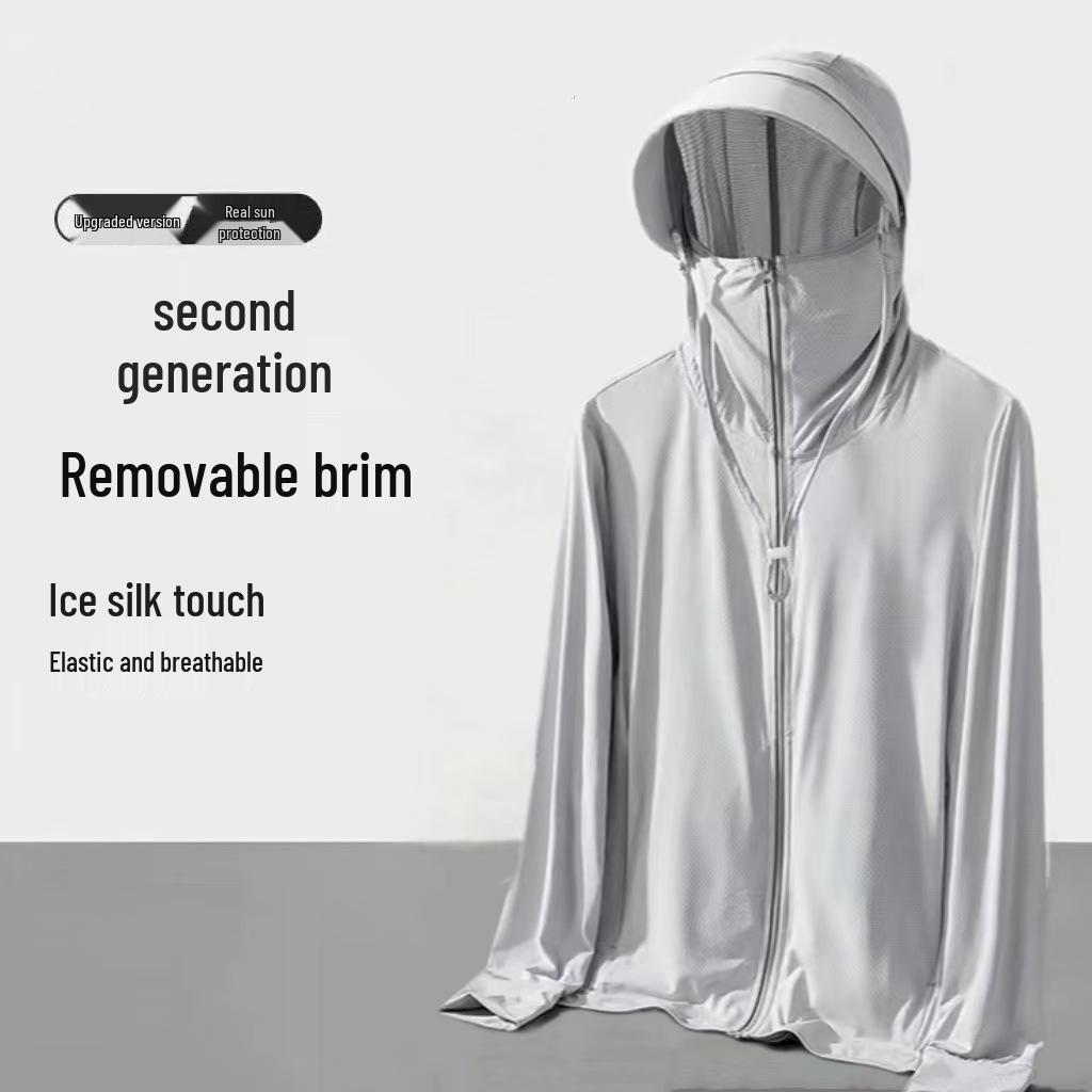 Herren Sommerjacke mit UV-Schutz aus Eis-Seide 2026: Leichter, atmungsaktiver Sonnenschutz für das Angeln im Freien