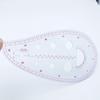 4Pcs/Set Fashion Sewing Ruler Metric Ruler Curve Pattern Classification Painted Icon Ruler Measurement Template