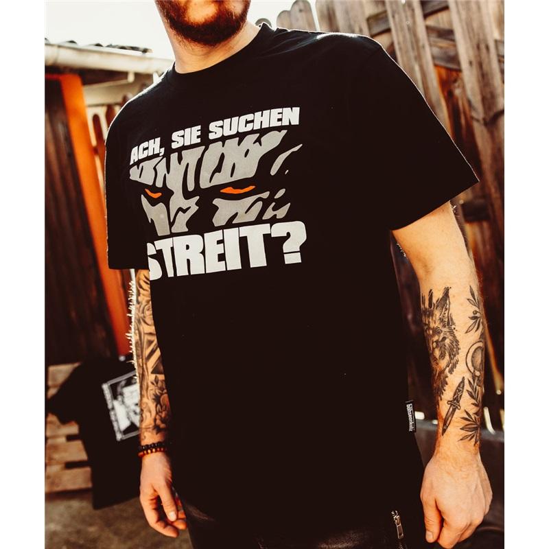 Deutsche Heavy Metal Band Böhse Onkelz Globale Tour Merch T-Shirt Du Suchst Streit Tee Oversized Y2k Lässig Baumwolle Herren Damen T-Shirts