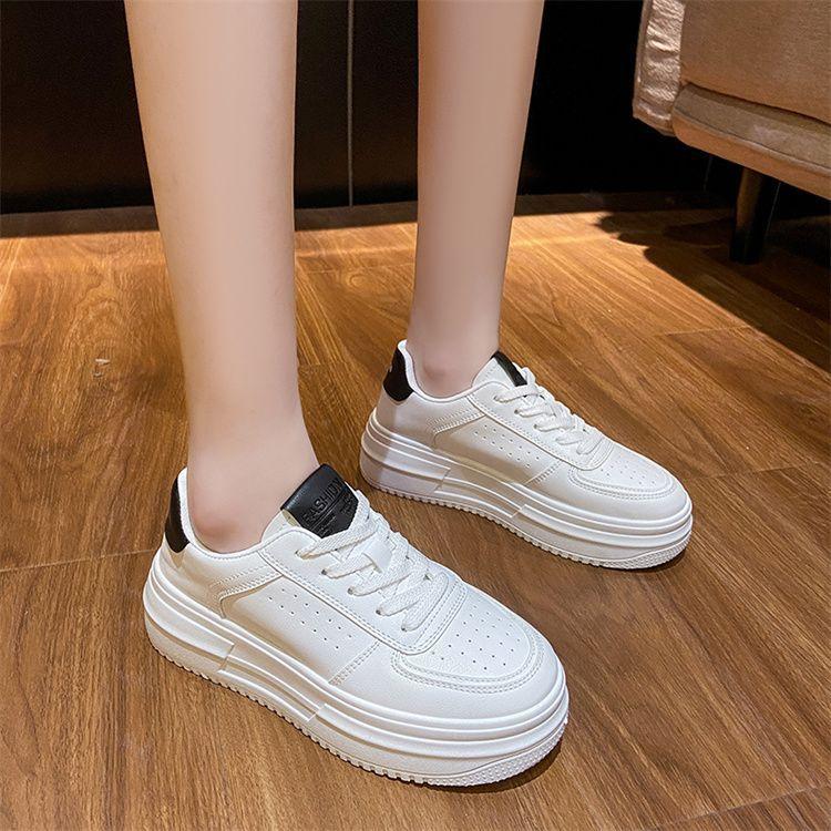 New spring and summer popular little white shoes women's ins tide thick-soled muffin shoes heightening versatile sports and leisure board shoes