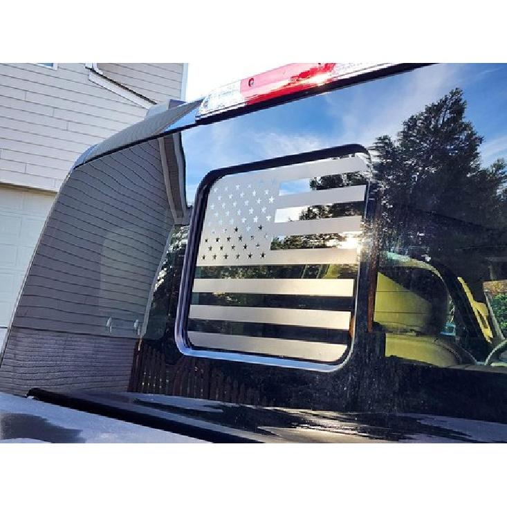 NEW! Rear Middle Window American Flag Decal For Ford F150 F250 F350 2015 2016-Up