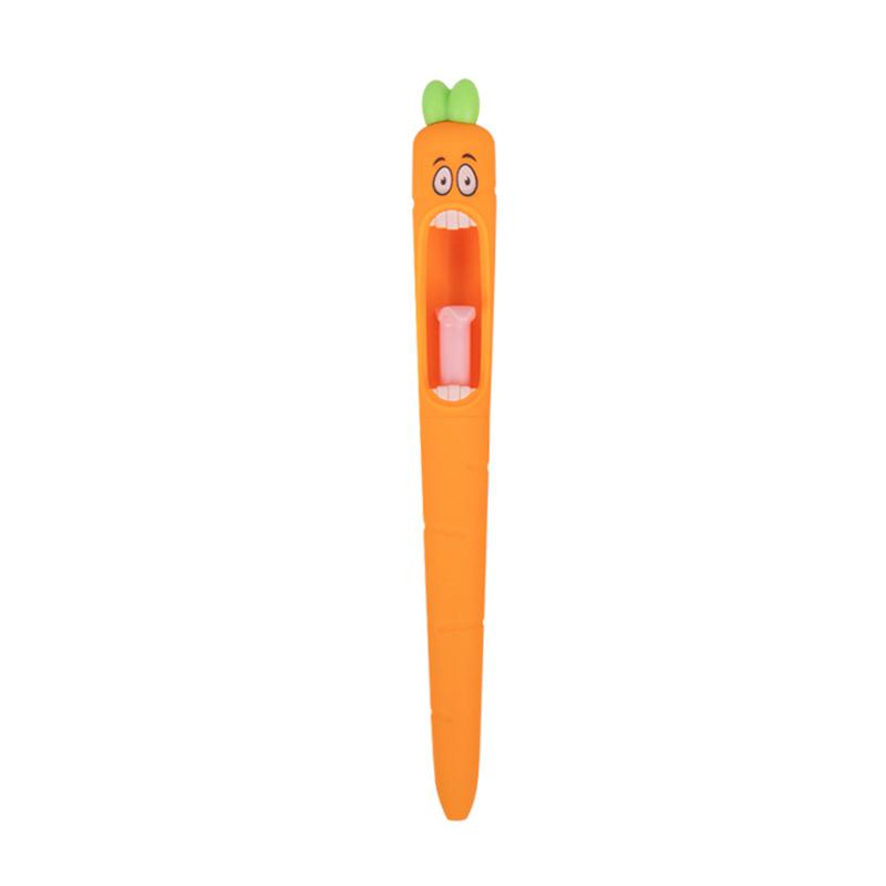 1 Piece Lytwtw S Amusing Stationery Kawaii Gel Pen School Office Supplies Creative Carrot Funny Recreation Cute Gel Pen black
