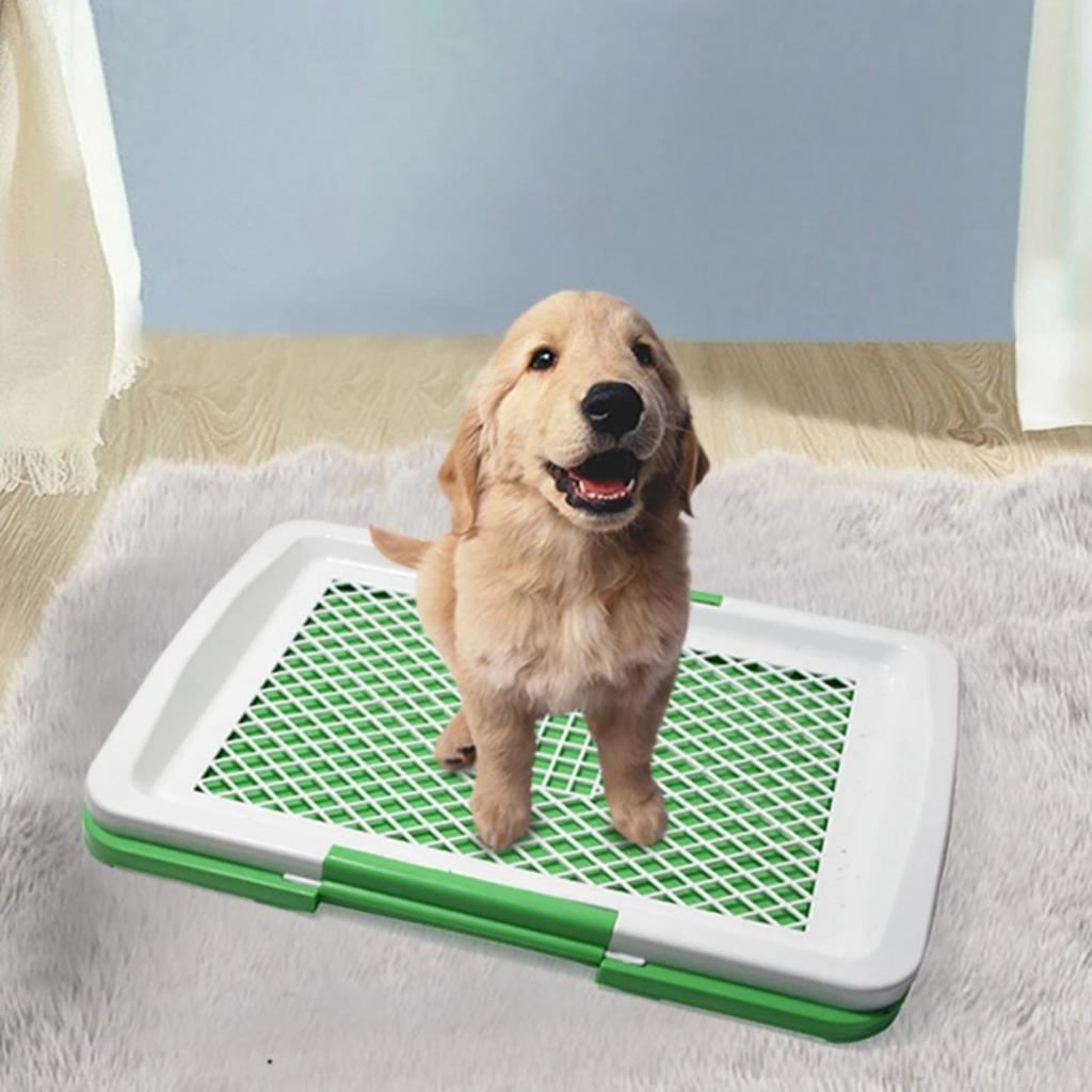 New Reusable, Washable, Splashproof Artificial Grass Dog Potty Training Toilet for Dogs - Pet Supplies Puppy Pad Tray, Pet Dog T