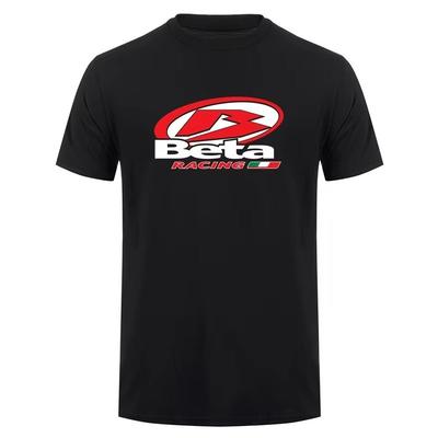 Beta Racing Motorrad T-Shirt Herren Damen Kurzarm Baumwoll-Tees Vintage Streetwear Marken T-Shirt Herrenbekleidung Sommer Tops