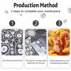 Pearl Painting Kit Cute Squirrel Art DIY Home Decoration Painting