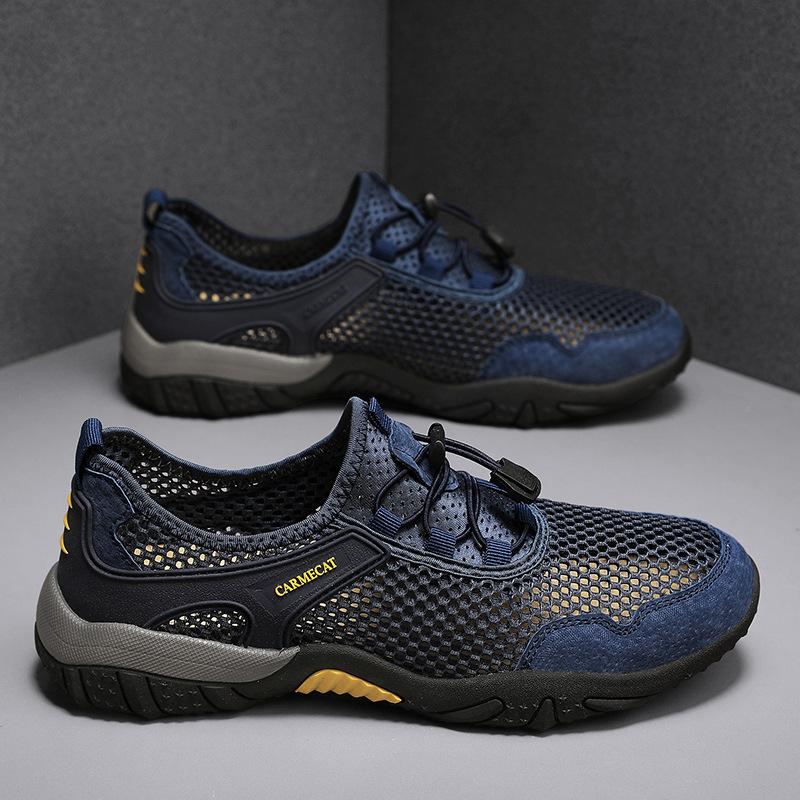 Large Size Mesh Breathable New Summer Running Shoes Men's Casual Shoes Lightweight Large Mesh Outdoor Shoes