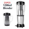 Multi-funtion Personal Blender Mixer 250W Juicer Fruit Food Processor Easy-wash Kitchen Soup Juice Food Making Tool 21Pcs/set