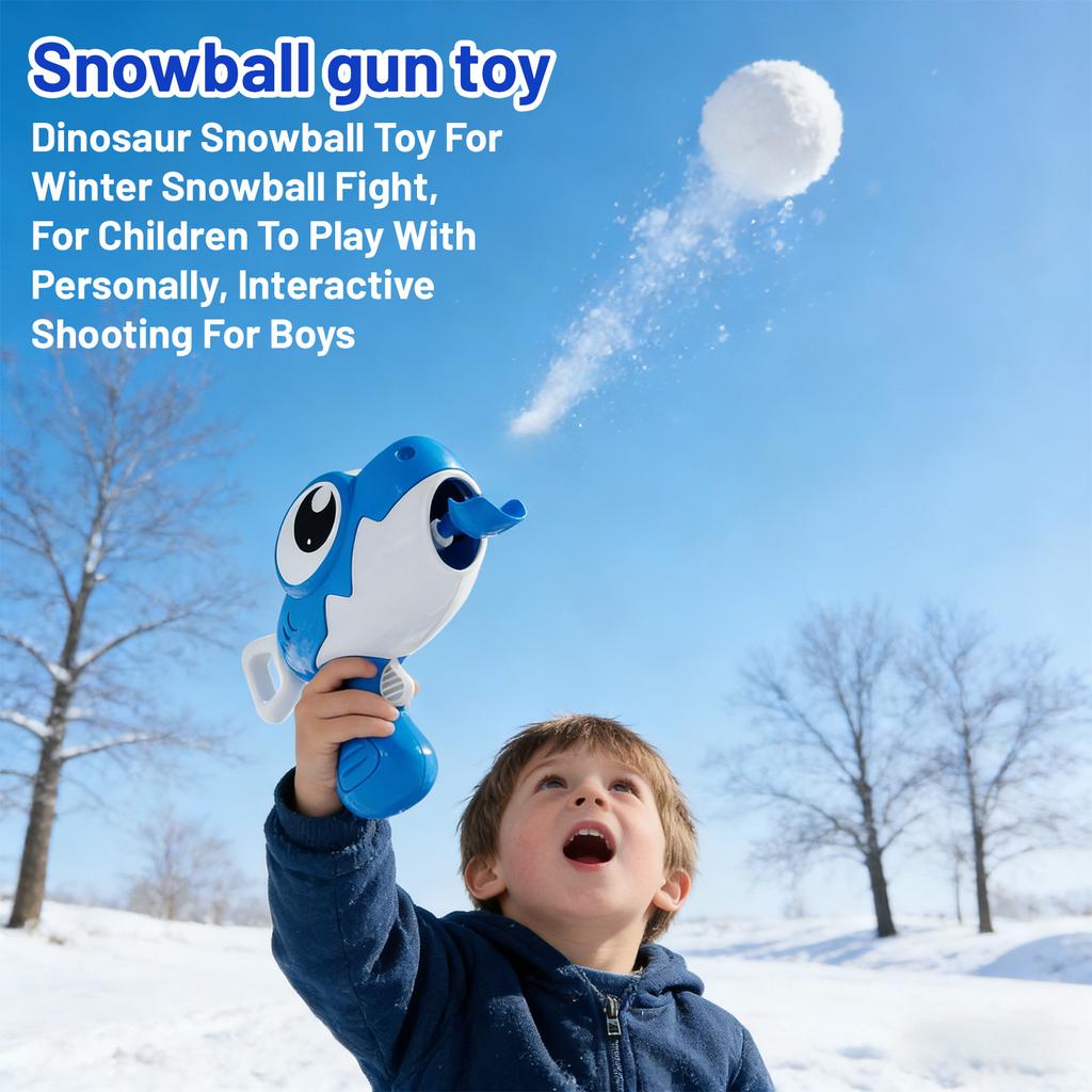 Dinosaur Snowball  Toy For Winter Snowball Fight,  For Children To Play With Personally, Interactive Shooting For Boys