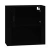 vidaXL Wandschrank Schwarz 80x33x80 cm Holzwerkstoff