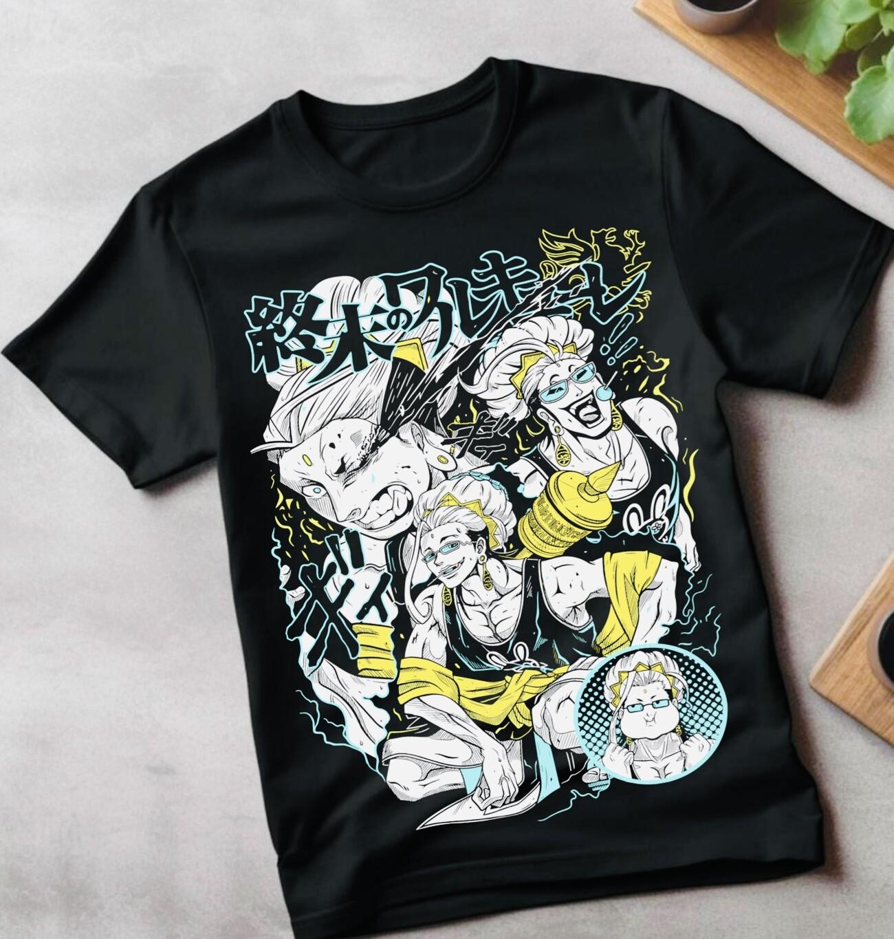 

Buda T-Shirt Mens Womens Tees Top Record Of Ragnarok Buddha Anime Horror Gift Girl shirt All Size 4XL