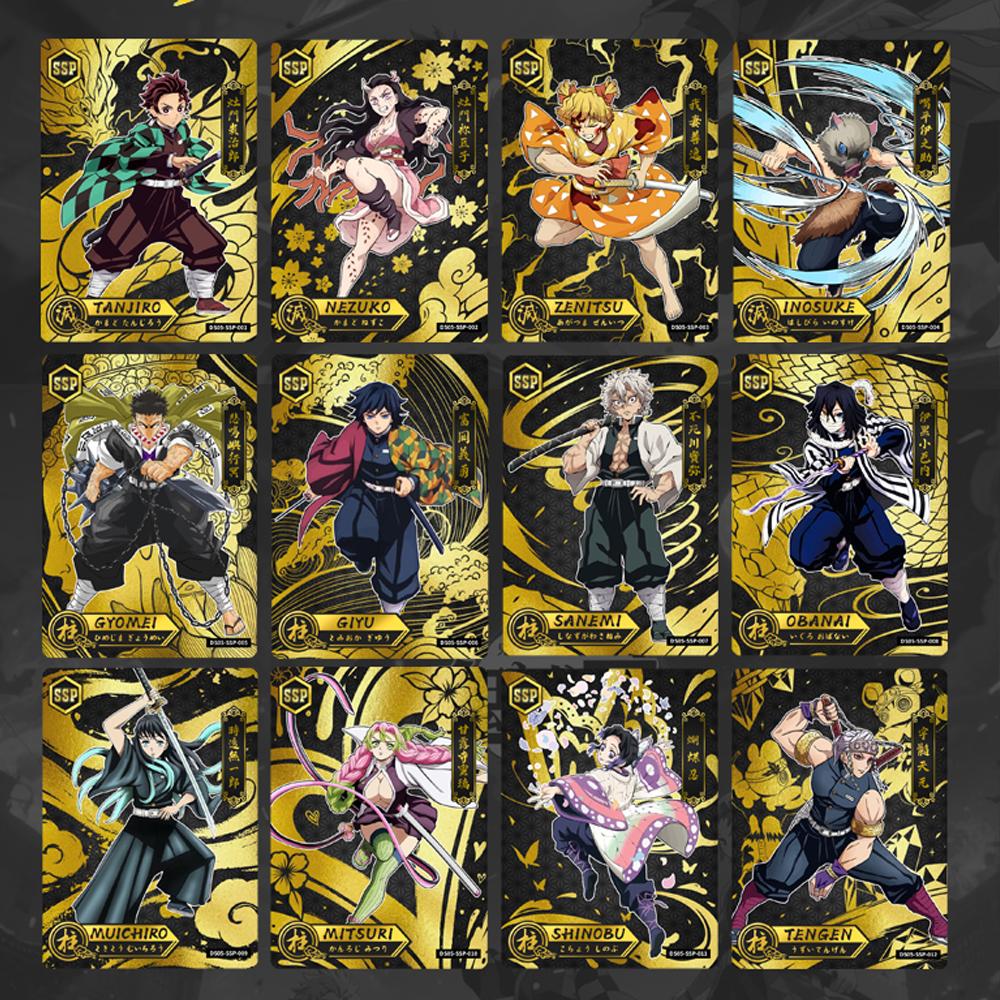 Demon Slayer Card English Version Tanjirou Nezuko Kanroji Limited SGR Card Anime Peripheral Collection Cards Toys Gifts