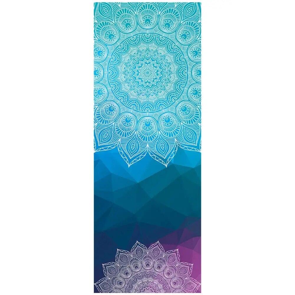 Yoga Towels Fitness Printed Microfiber Sports Travel Quick-drying Sweat-absorbent Workout Mat Cover for Pilates Gym Yoga Blanket