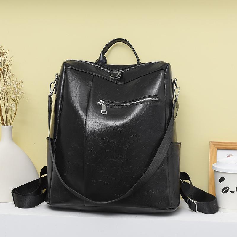 Rucksack Damen neue Mode Retro große Kapazität schlichter Damen Reise-Rucksack groß