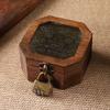 With Lock Vintage Jewelry Organizer Frosted Glass Treasure Decorative Box  Home Decoration